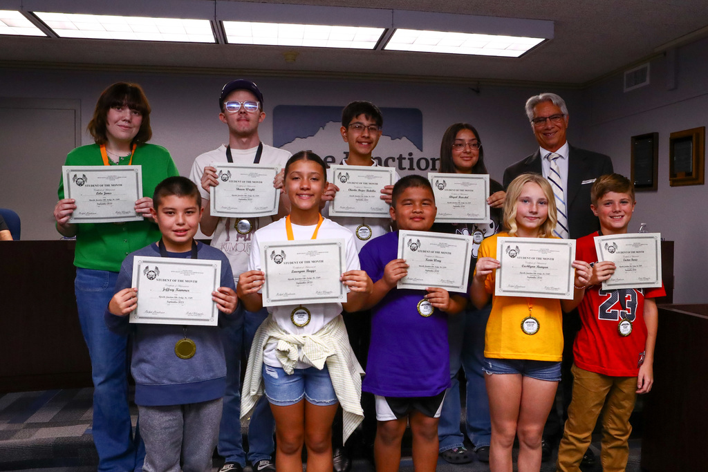 sept 2023 AJUSD students of the month